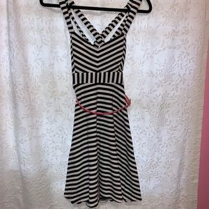 Candies Open Back Striped Dress